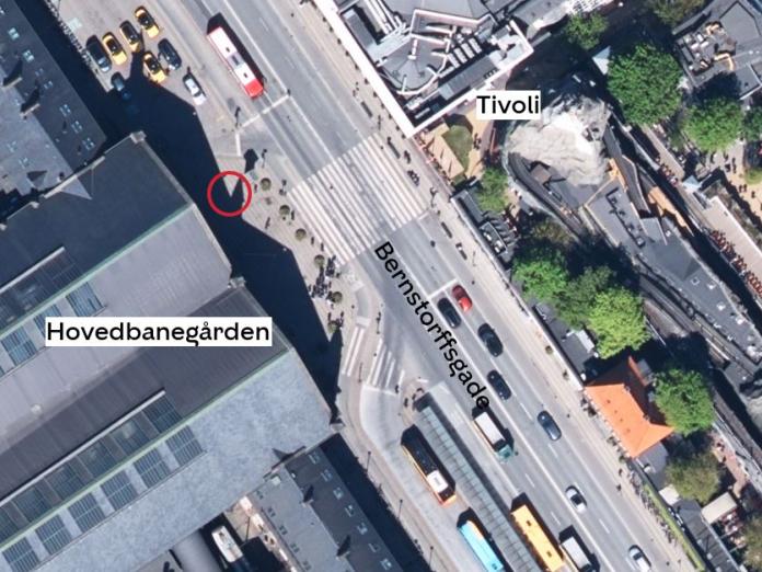 Kort over pladsen ved Bernstorffsvej